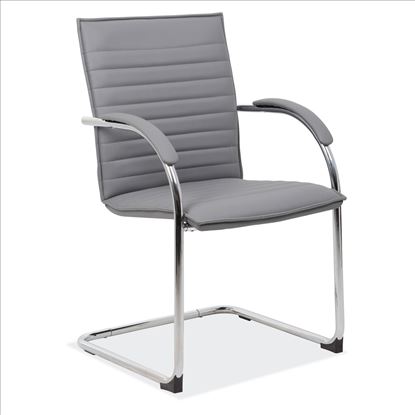 Sled Based Guest Chair with Chrome Frame1