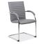 Sled Based Guest Chair with Chrome Frame1