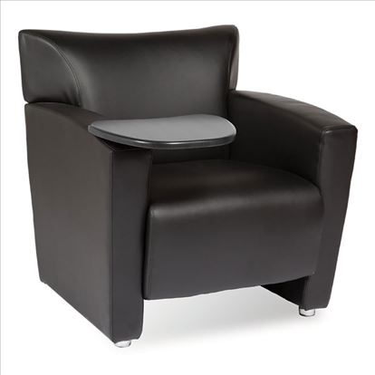 Tribeca Club Chair with Carbonized Finished Tablet Arm1