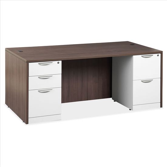 Double Full Pedestal Desk - 71'' x 36''1