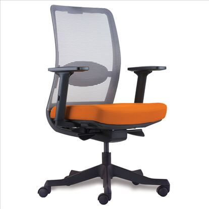 Gray Mesh Mid Back Task Chair with Black Frame1