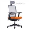 Gray Mesh Mid Back Task Chair with Black Frame4