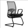 Gray Mesh Guest Chair with Black Cantilever Base2