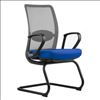 Gray Mesh Guest Chair with Black Cantilever Base3