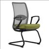 Gray Mesh Guest Chair with Black Cantilever Base4