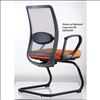 Gray Mesh Guest Chair with Black Cantilever Base7