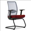Gray Mesh Guest Chair with Black Cantilever Base9