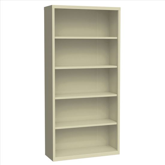 5 Shelf Metal Bookcase, 72'' High1