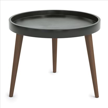 Plastic Round Table Top with 14" Wood Legs1