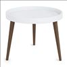 Plastic Round Table Top with 14" Wood Legs4