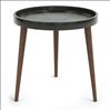 Plastic Round Table Top with 17" Wood Legs3