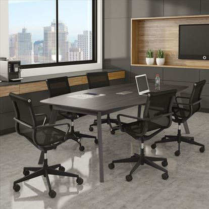 94'' Boat Shape Conference Table with Grommet1