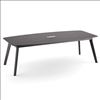 94'' Boat Shape Conference Table with Grommet2