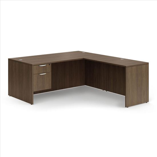 Single 3/4 Pedestal ''L'' Desk - 71'' x 36''1