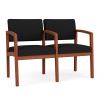 Picture of Lenox Wood 2 Seater with Center Arm