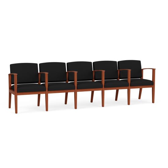 Amherst Wood 5 Seater with Center Arms1