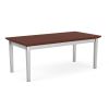Amherst Steel Coffee Table (Silver/Canyon Cherry)2