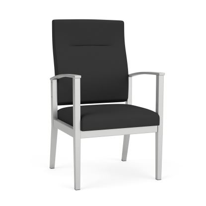 Amherst Steel Patient Chair (Silver/Open House Graphite)1