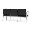 Amherst Steel 3 Seater with Center Arms (Silver/Open House Graphite)3
