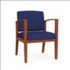 Amherst Wood Guest Chair (Cherry/Open House Cobalt)1