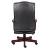 High Back Executive Swivel with Mahogany Frame5