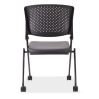 Armless Nesting Chair with Casters, Black Frame3