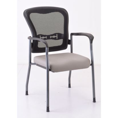 Mesh Back Guest Chair with Arms and Titanium Gray Frame1