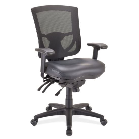 Multi-Function, Mid Back Chair with Black Base and Adjustable Arms1