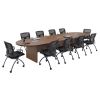 Racetrack Conference Table with Slab Base5