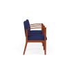 Amherst Wood 2 Chairs w/Connecting Center Table (Cherry/Open House Cobalt)2