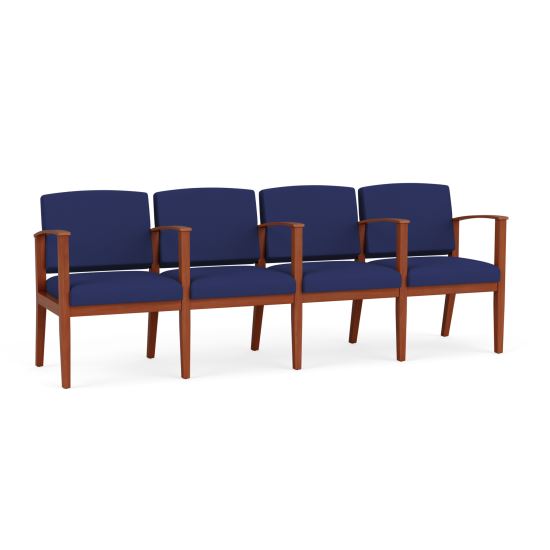 Picture of Amherst Wood 4 Seater with Center Arms
