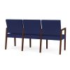 Brooklyn 3 Seater with Center Arms (Walnut/Open House Cobalt)3