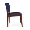Lenox Wood Armless Guest Chair (Walnut/Open House Cobalt)2