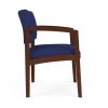 Lenox Wood Oversize Guest Chair (Walnut/Open House Cobalt)2