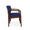 Lenox Wood 2 Seat Sofa (Walnut/Open House Cobalt)2