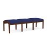 Lenox Wood 3 Seat Bench (Walnut/Open House Cobalt)2