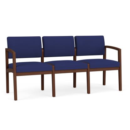 Lenox Wood 3 Seat Sofa (Walnut/Open House Cobalt)1