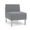 Luxe Armless Guest Chair (Silver/Adler Grey Flannel)1