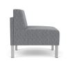 Luxe Armless Guest Chair (Silver/Adler Grey Flannel)2