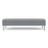 Luxe 3 Seat Bench (Silver/Adler Grey Flannel)2