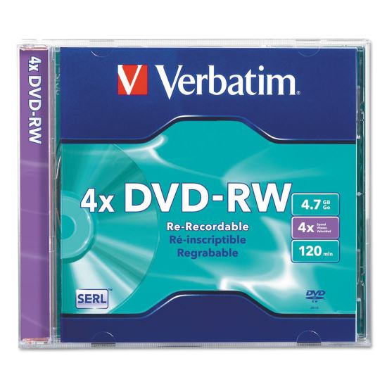 Verbatim® DVD+RW Rewritable Disc1