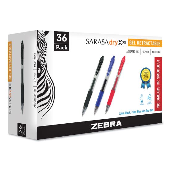 Zebra® Sarasa® Dry Gel X20 Retractable Pen1