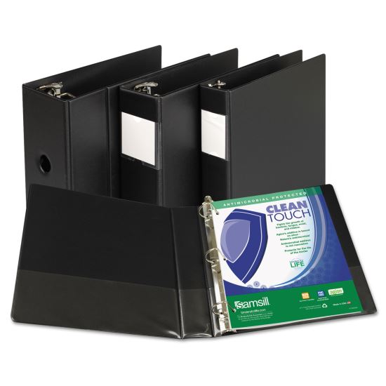 Samsill® Clean Touch™ Locking D-Ring Reference Binder Protected with an Antimicrobial Additive1