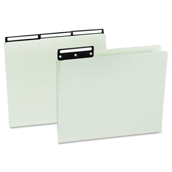 Smead® Recycled Heavy Pressboard File Folders With Insertable Metal Tabs1