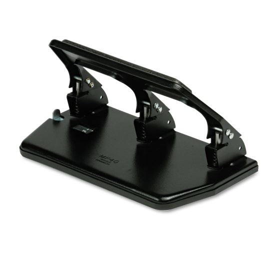 Master® Heavy-Duty Three-Hole Punch with Gel Pad Handle1