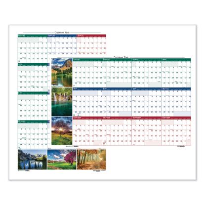 House of Doolittle™ Earthscapes™ 100% Recycled Nature Scenes Reversible/Erasable Yearly Wall Calendar1