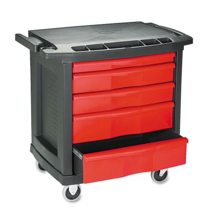 Rubbermaid® Commercial Five-Drawer Mobile Workcenter1