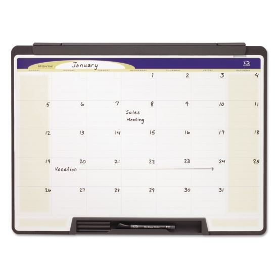 Quartet® Motion® Cubicle Dry Erase Monthly Calendar1
