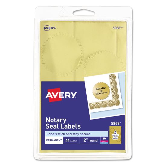 Avery® Printable Gold Foil Seals1