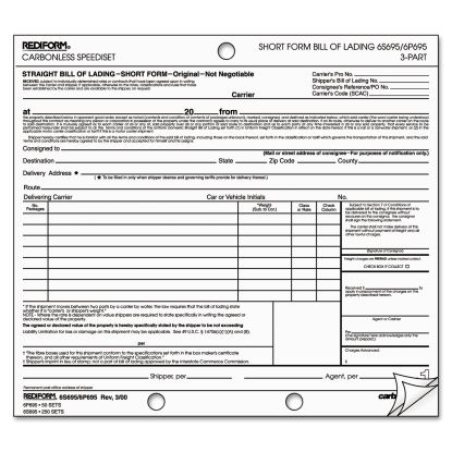 Rediform® Speediset® Bill of Lading, Short Form1